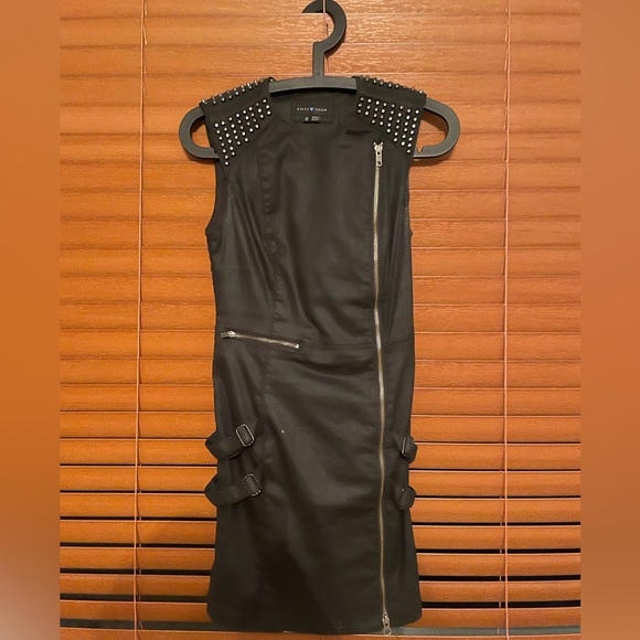 Leather midi dress - Picture 1 of 1
